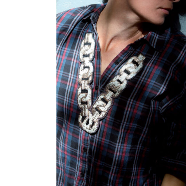 ...une broche collier brodé à la main avec des mini sequins carré
Qu’en pensez vous ?

Les meilleurs broches brodés de AWP…
Annette Weisser Paris / SS2014
Photo Sabine Hartl
#accessoiretextile  #accessoireseveillés  #bijouxhandmade #annetteweisserparis #awa
@sabinehartl @hartl_meyer